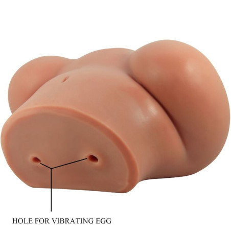 CRAZY BULL LUNA TRASERO VIBRADOR CON VAGINA Y ANO REALISTICO CONTROL REMOTO