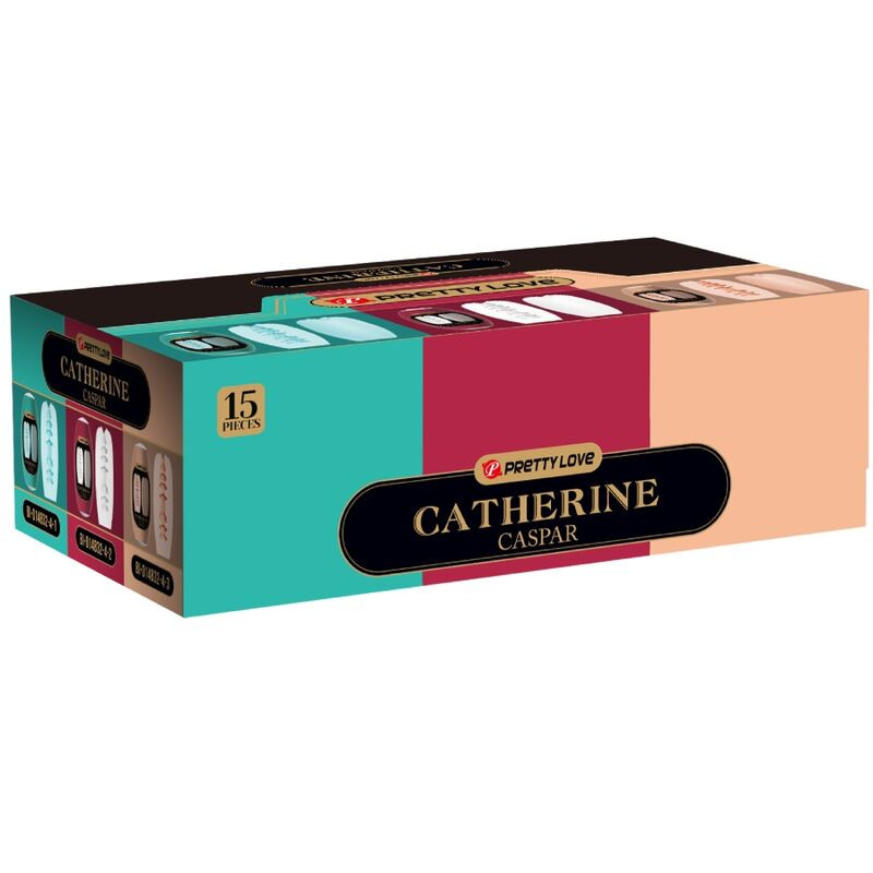 PRETTY LOVE CASPAR PACK 15 MASTRUBADORES MASCULINOS VARIOS