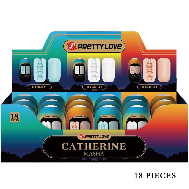 PRETTY LOVE MASHA PACK 18 MASTRUBADORES MASCULINOS VARIOS