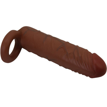 PRETTY LOVE KAILE FUNDA PARA PENE CON EXTENSION DE 25 CM MULATO