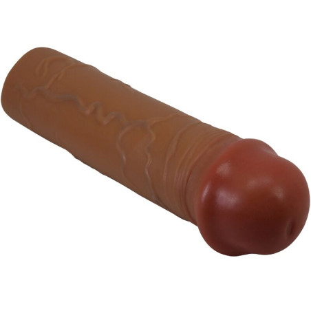 PRETTY LOVE NILE FUNDA PARA PENE CON EXTENSION DE 25 CM MULATO