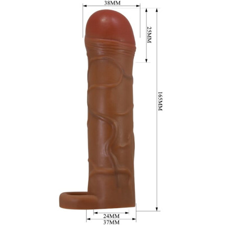 PRETTY LOVE BUNION FUNDA PARA PENE CON EXTENSION DE 25 CM MULATO