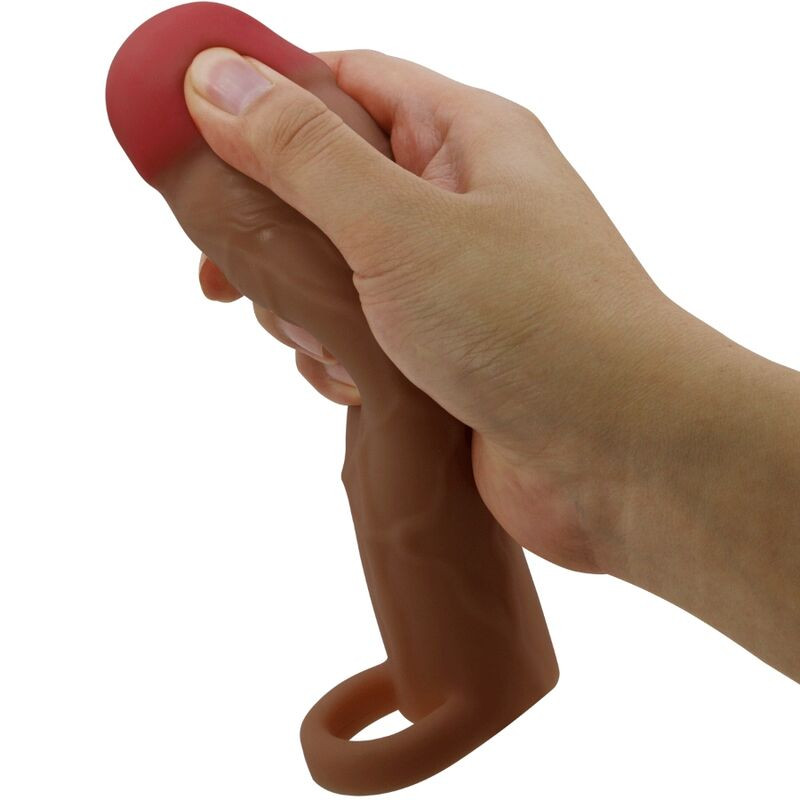 PRETTY LOVE HANI FUNDA PARA PENE CON EXTENSION DE 5 CM MULATO