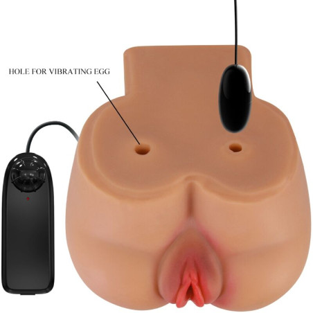 CRAZY BULL KYLIE TRASERO VIBRADOR CON VAGINA Y ANO REALISTICO CONTROL REMOTO