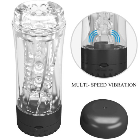 PRETTY LOVE TAMARA MASTURBADOR MASCULINO VIBRADOR MULTIVELOCIDAD NEGRO