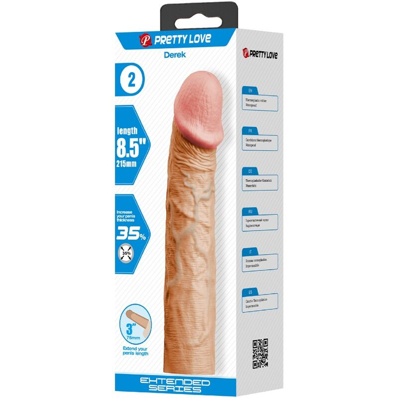PRETTY LOVE DEREK FUNDA PENE CON EXTENSION DE 76 CM NATURAL