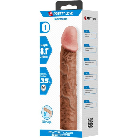 PRETTY LOVE STEVENSON FUNDA PENE CON EXTENSION DE 76 CM MULATO