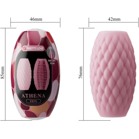 PRETTY LOVE ATHENA EROS MASTURBADOR MASCULINO SILICONA ROSA