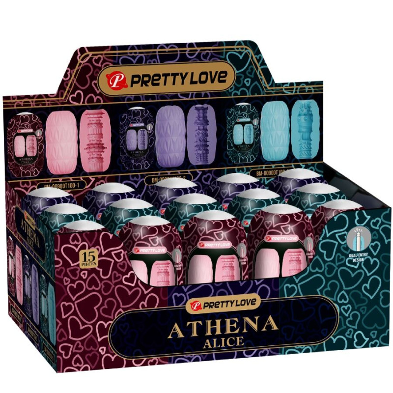 PRETTY LOVE ATHENA ALICE PACK 15 MASTURBADORES MASCULINOS VARIOS