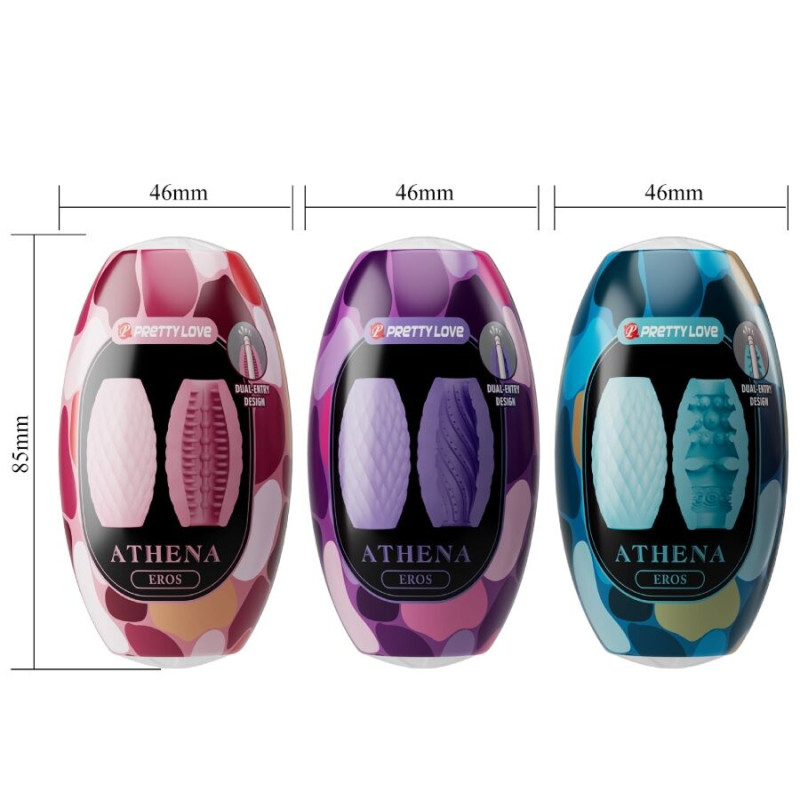 PRETTY LOVE ATHENA EROS PACK 15 MASTURBADORES MASCULINOS VARIOS