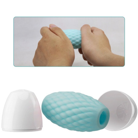 PRETTY LOVE ATHENA EROS MASTURBADOR MASCULINO SILICONA CELESTE