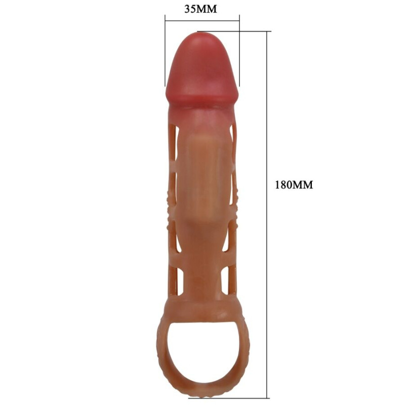 PRETTY LOVE PRESTON FUNDA PARA PENE CON VIBRACION DE 18 CM