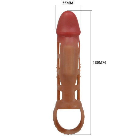 PRETTY LOVE PRESTON FUNDA PARA PENE CON VIBRACION DE 18 CM