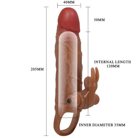 PRETTY LOVE OSMAR FUNDA PARA PENE ESTIMULADOR DE CLITORIS CON VIBRACION