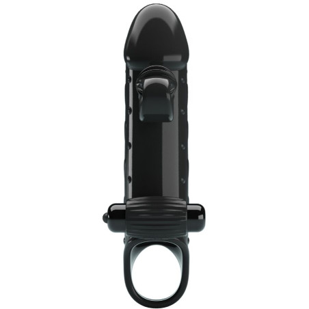 ROMANCE FUNDA PARA PENE CON VIBRACION NEGRO