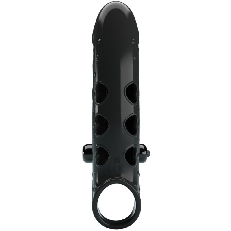 ROMANCE FUNDA PARA PENE CON VIBRACION NEGRO