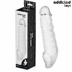 ADDICTED TOYS FUNDA PARA EL PENE TRANSPARENTE TALLA S 23 CM 2