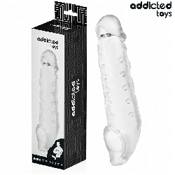 ADDICTED TOYS FUNDAS PARA EL PENE TRANSPARENTE TALLA M 27 CM 2