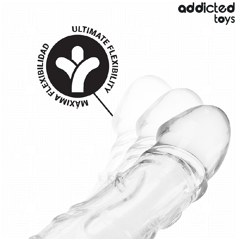 ADDICTED TOYS EXTENSOR PARA EL PENE TRANSPARENTE 27 CM
