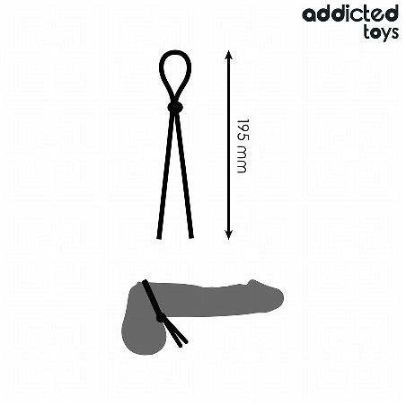 ADDICTED TOYS CUERDA SILICONA PARA EL PENE DE LAZO SIMPLE