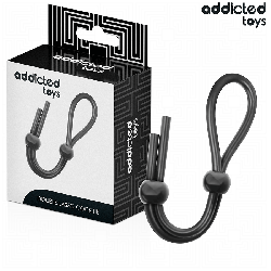 ADDICTED TOYS CUERDA SILICONA PARA EL PENE DE LAZO DOBLE 2