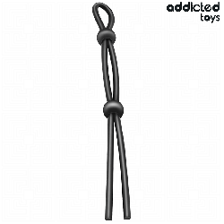 ADDICTED TOYS CUERDA SILICONA PARA EL PENE DE LAZO DOBLE