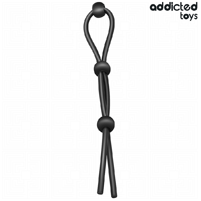 ADDICTED TOYS CUERDA SILICONA PARA EL PENE DE LAZO TRIPLE