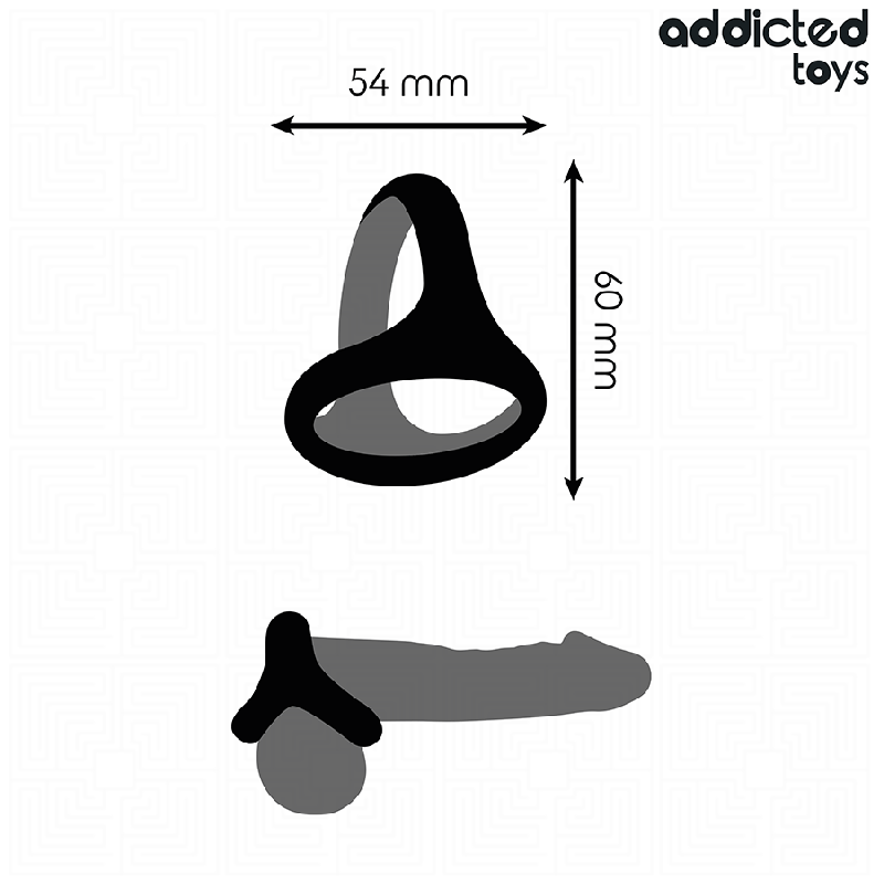 ADDICTED TOYS ANILLO TRIPLE GRUESO PARA EL PENE