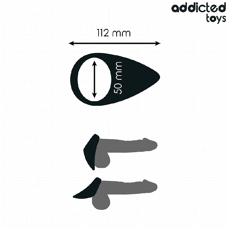 ADDICTED TOYS ANILLO CON FORMA DE LAGRIMA PARA EL PENE