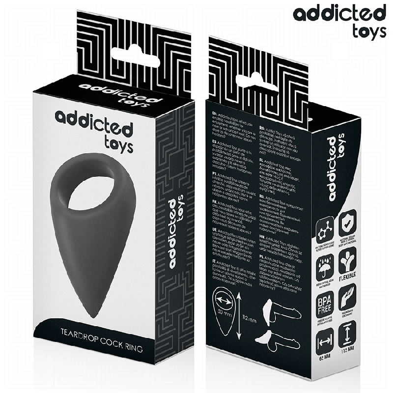 ADDICTED TOYS ANILLO CON FORMA DE LAGRIMA PARA EL PENE