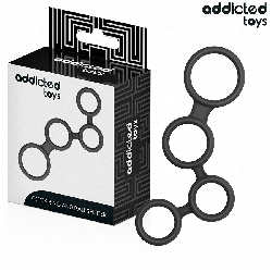 ADDICTED TOYS ANILLO PARA EL PENE CON DIVISORES PARA TESTICULOS 2