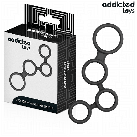 ADDICTED TOYS ANILLO PARA EL PENE CON DIVISORES PARA TESTICULOS