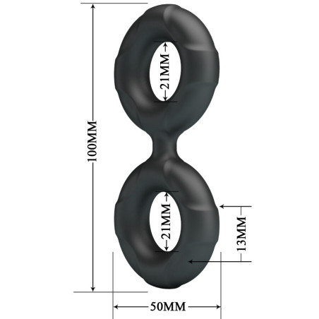 CRAZY BULL RADWAN ANILLO DOBLE SILICONA MODELO 19