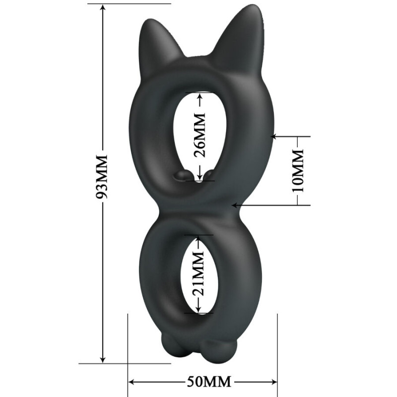 CRAZY BULL TORAN ANILLO DOBLE SILICONA MODELO 20