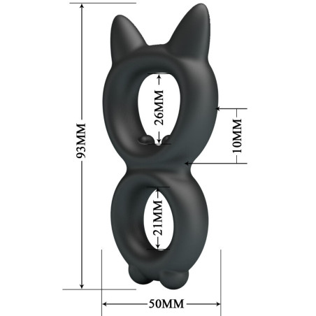 CRAZY BULL TORAN ANILLO DOBLE SILICONA MODELO 20