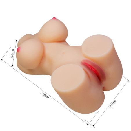 CRAZY BULL HETTY TORSO FEMENINO REALISTA VAGINA Y ANAL 19 KG