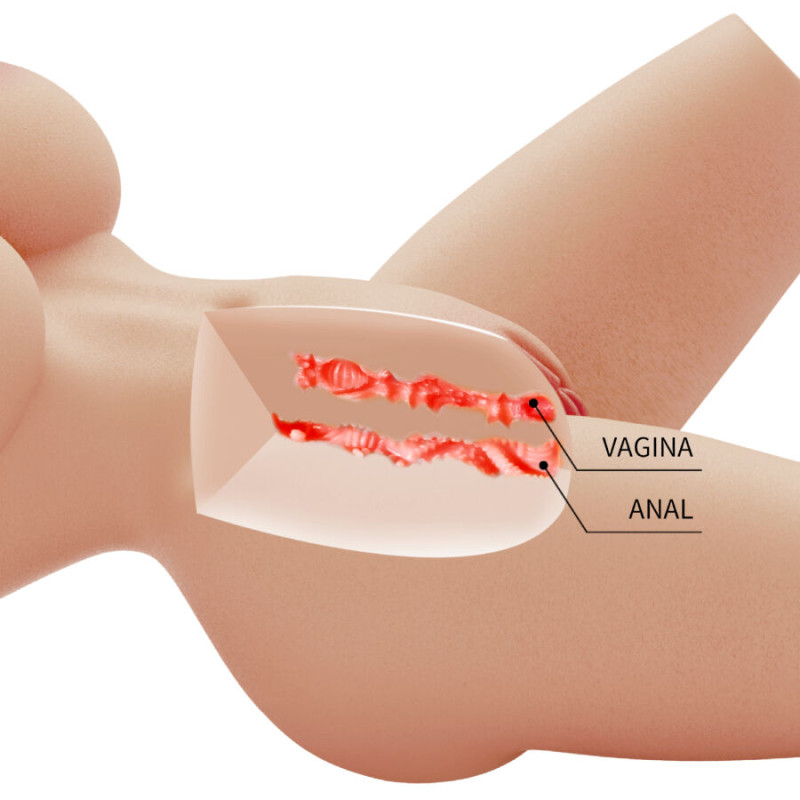CRAZY BULL LILY TORSO FEMENINO REALISTA VAGINA Y ANAL 4 KG