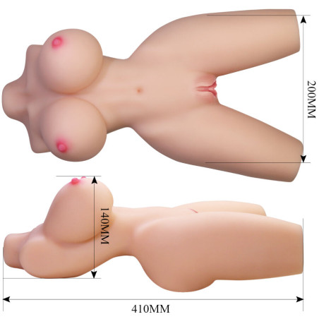 CRAZY BULL LILY TORSO FEMENINO REALISTA VAGINA Y ANAL 4 KG