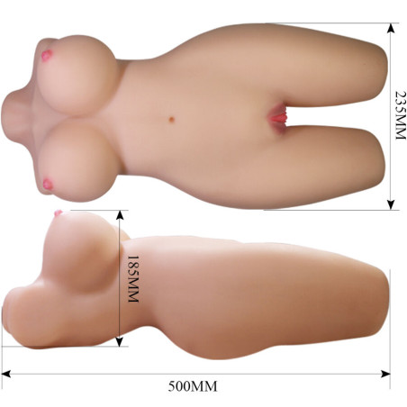 CRAZY BULL MIA TORSO FEMENINO REALISTA VAGINA Y ANAL 85 KG