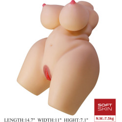 CRAZY BULL GRACE TORSO FEMENINO REALISTA VAGINA Y ANAL 75 KG 2