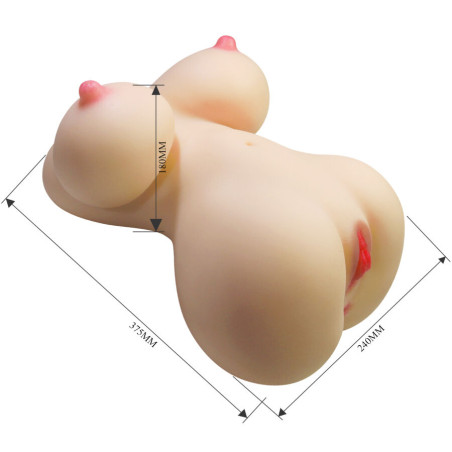 CRAZY BULL FIONA TORSO FEMENINO REALISTA VAGINA Y ANAL 71 KG