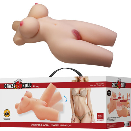 CRAZY BULL TIFFANY TORSO FEMENINO REALISTA VAGINA Y ANAL 55 KG