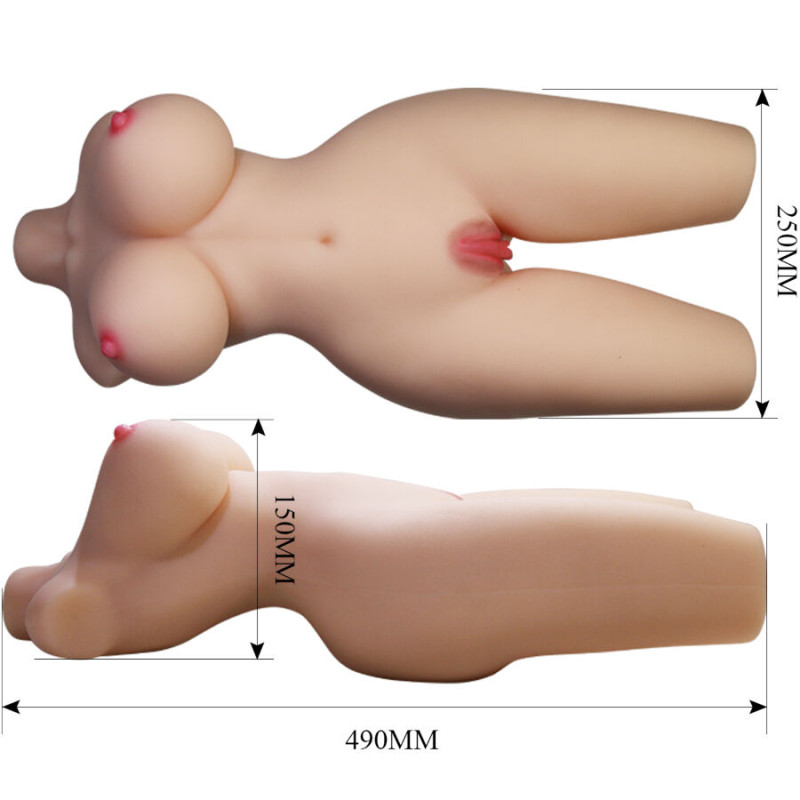 CRAZY BULL TIFFANY TORSO FEMENINO REALISTA VAGINA Y ANAL 55 KG
