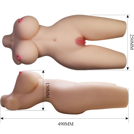 CRAZY BULL TIFFANY TORSO FEMENINO REALISTA VAGINA Y ANAL 55 KG