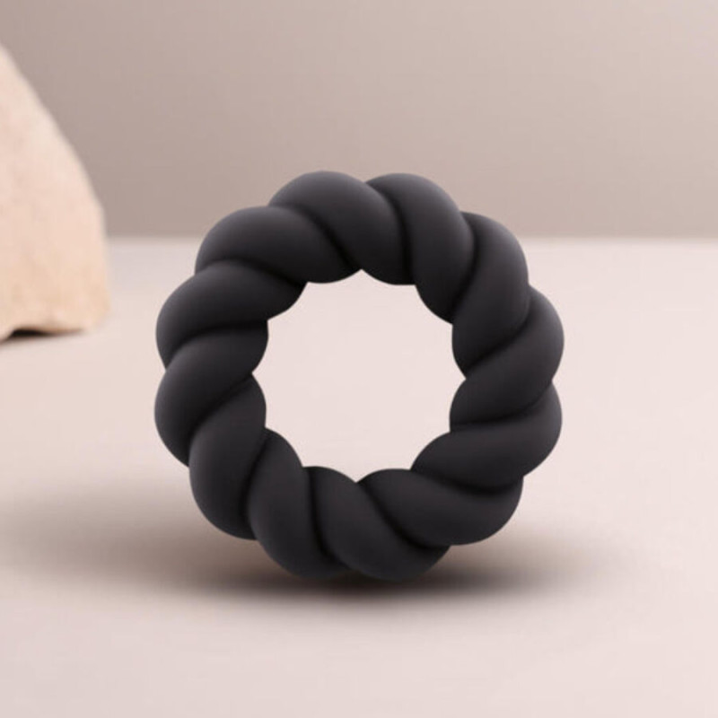 ROCKS OFF TWIST ANILLO MASTURBADOR SILICONA NEGRO