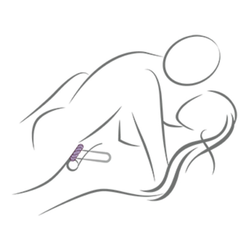 ROCKS OFF TWIST ANILLO MASTURBADOR SILICONA NEGRO