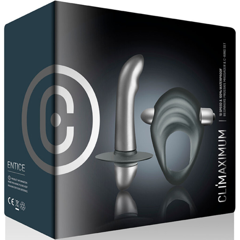 CLIMAXIMUM ENTICE KIT ANILLO PARA PENE VIBRADOR PROSTATA PRINCIPIANTES