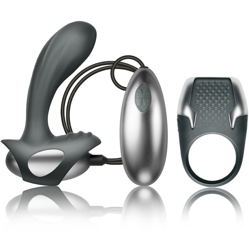 CLIMAXIMUM EXCITE KIT ANILLO PARA PENE MASAJEADOR PROSTATA CON CABLE