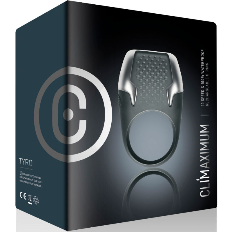 CLIMAXIMUM TYRO ANILLO VIBRADOR PARA PENE LUCES LED