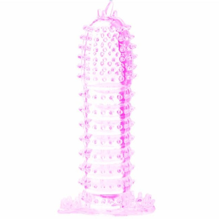 BAILE FUNDA PARA PENE CON PUNTOS ESTIMULANTES ROSA 14 CM